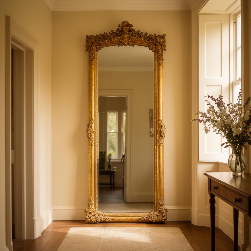 Custom framed mirror
